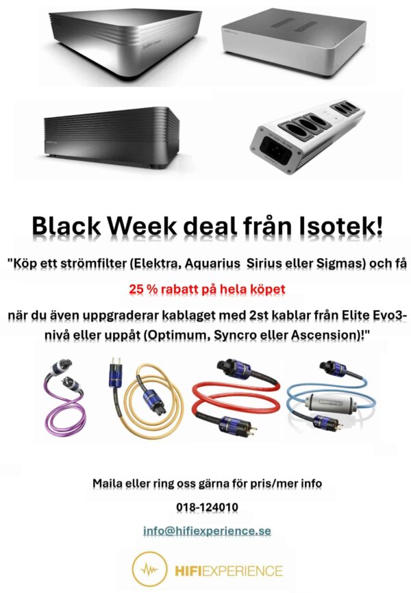 Black Week deal från Isotek! Hifi-rea